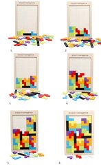 Деревянная головоломка "Тетрис", A цена и информация | Развивающие игрушки | pigu.lt