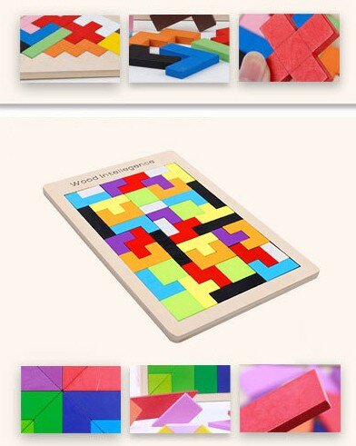 Medinė dėlionė Tetris kaina ir informacija | Lavinamieji žaislai | pigu.lt