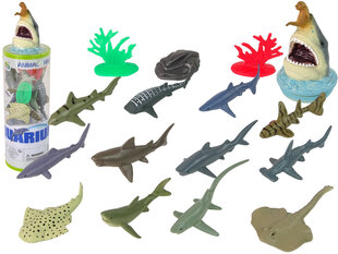 Figūrėlių rinkinys Lean Toys Jūros gyvūnai, 12vnt. kaina ir informacija | Žaislai berniukams | pigu.lt