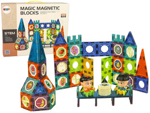 Magnetinės kaladėlės Magic Magnetic Blocks Lean Toys, 98 d. kaina ir informacija | Konstruktoriai ir kaladėlės | pigu.lt