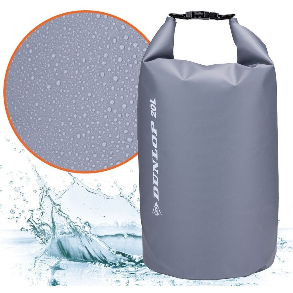 Neperšlampamas krepšys/kuprinė Dunlop, 20 l kaina ir informacija | Vandeniui atsparūs maišai, apsiaustai nuo lietaus | pigu.lt