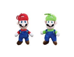 Набор мягких игрушек/подвесок Super Mario + Luigi, 18 см, 2 шт цена и информация | Мягкие игрушки | pigu.lt