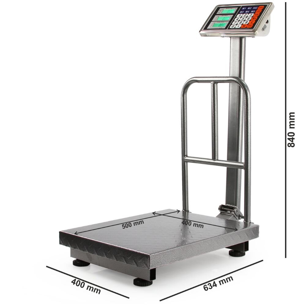 Platforminės svarstyklės, 300 kg, 50x40 cm kaina ir informacija | Pramoninės svarstyklės | pigu.lt