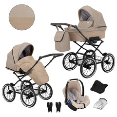 Universalus vežimėlis Romantic Kunert 3in1 Cappuccino ECO kaina ir informacija | Vežimėliai | pigu.lt