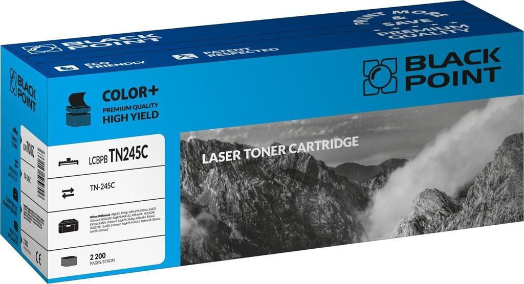 Toner Black Point LCBPBTN245C | cyan | 2200 pp | Brother TN-245C цена и информация | Kasetės lazeriniams spausdintuvams | pigu.lt