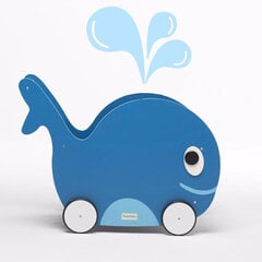 Stumdukas ir žaislų saugykla mažyliui Rocketbaby Whale Universe, mėlynas kaina ir informacija | Žaislai kūdikiams | pigu.lt