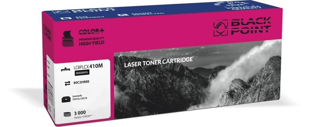Toner Black Point LCBPLCX410M | magenta | 3000 pp | Lexmark 80C2HM0 цена и информация | Kasetės lazeriniams spausdintuvams | pigu.lt