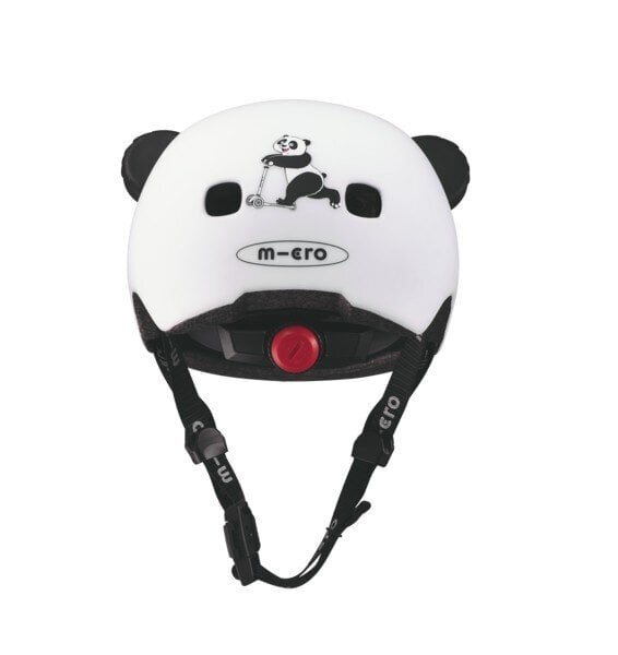 Micro 3D Panda šalmas, juodas/baltas kaina ir informacija | Šalmai | pigu.lt