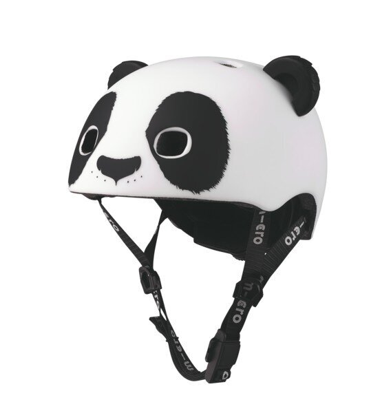 Micro 3D Panda šalmas, juodas/baltas kaina ir informacija | Šalmai | pigu.lt