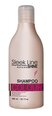 Drėkinamasis spindėsio suteikiantis šampūnas dažytiems plaukams Stapiz Sleek Line Colour 300 ml