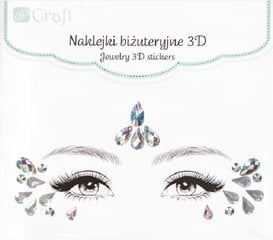 Наклейки для лица - кристаллы 3D Magical Fairy цена и информация | Карнавальные костюмы | pigu.lt