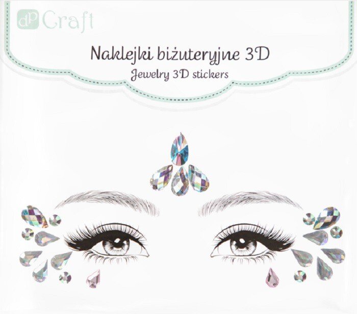 Veido lipdukai - kristalai 3D Magical Fairy цена и информация | Karnavaliniai kostiumai | pigu.lt