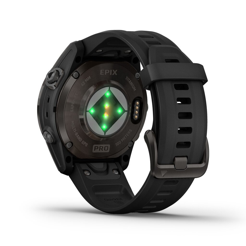 Garmin epix Pro Gen 2 Sapphire Carbon Gray DLC Titanium/Black 42mm. kaina ir informacija | Išmanieji laikrodžiai (smartwatch) | pigu.lt