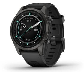 Garmin epix Pro Gen 2 Sapphire Carbon Gray DLC Titanium/Black 42mm kaina ir informacija | Išmanieji laikrodžiai (smartwatch) | pigu.lt