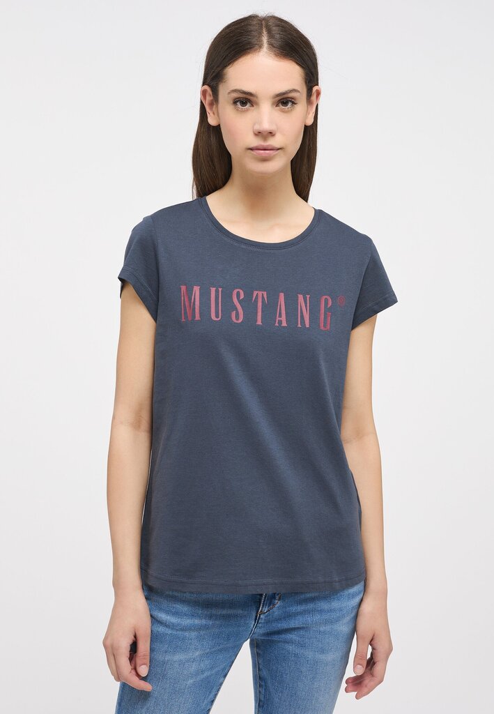 Mustang marškinėliai moterims 1013222*4085, mėlyna kaina ir informacija | Marškinėliai moterims | pigu.lt