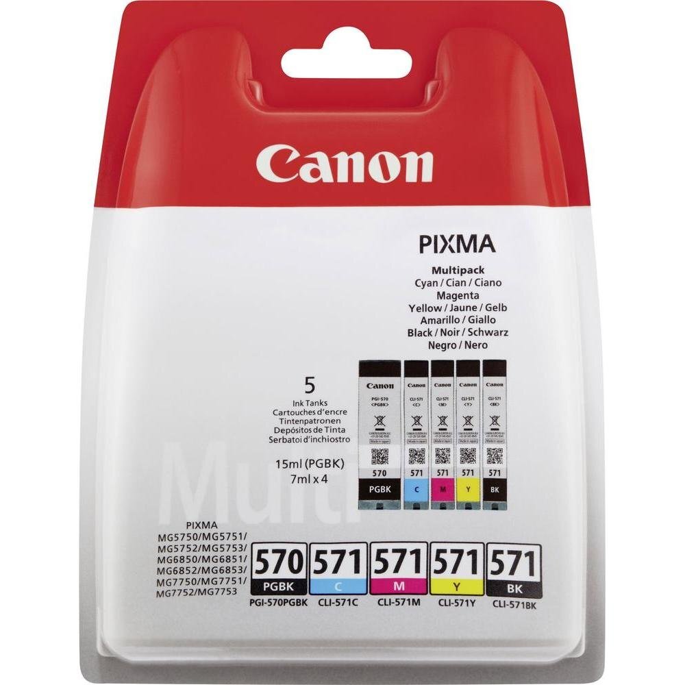 Rašalo kasetės Canon PGI570/CLI571 kaina ir informacija | Kasetės rašaliniams spausdintuvams | pigu.lt