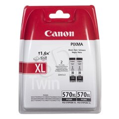 Canon - Tusz PGI-570XL BK TWIN BL SEC 0318C007 kaina ir informacija | Kasetės rašaliniams spausdintuvams | pigu.lt