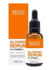 Veido serumas Beauty Formulas 2% vitamin C serum Glowing, 30 ml kaina ir informacija | Veido aliejai, serumai | pigu.lt