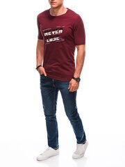 Мужская футболка S1866 - темно-красная 122440-7 цена и информация | Футболка мужская | pigu.lt