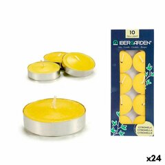Žvakių rinkinys Ibergarden Citronela, 24 vnt. цена и информация | Подсвечники, свечи | pigu.lt