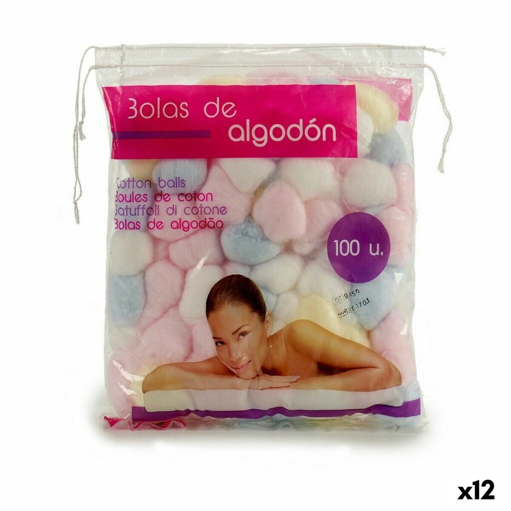 Vatos kamuoliukai Algodon, 100 vnt kaina ir informacija | Vatos gaminiai, drėgnos servetėlės | pigu.lt