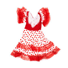 Suknelė Flamenco VS-RB-LR2, raudona/balta kaina ir informacija | Karnavaliniai kostiumai | pigu.lt