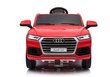Vienvietis elektromobilis Audi Q5 Black, raudonas kaina ir informacija | Elektromobiliai vaikams | pigu.lt