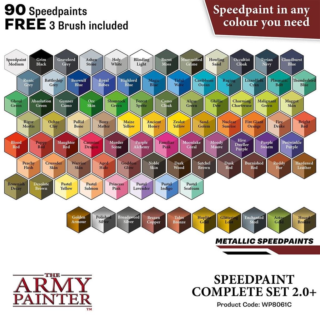 The Army Painter Speedpaint Complete Set, 79 spalvos цена и информация | Dažai | pigu.lt
