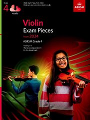 Violin Exam Pieces from 2024, ABRSM Grade 4, Violin Part, Piano Accompaniment & Audio цена и информация | Книги об искусстве | pigu.lt