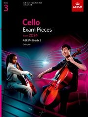 Cello Exam Pieces from 2024, ABRSM Grade 3, Cello Part kaina ir informacija | Knygos apie meną | pigu.lt