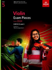 Violin Exam Pieces from 2024, ABRSM Grade 5, Violin Part & Piano Accompaniment kaina ir informacija | Knygos apie meną | pigu.lt