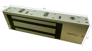 YM-750 elektromagnetinė spyna 750 kg jėga, 12-24V, be LED, vidaus sąlygoms kaina ir informacija | Spynos | pigu.lt