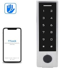 Di-HF3-BLE TTLock Smart Touch Кодированная клавиатура, отпечаток пальца и удаленный считыватель карт 13,56 МГц цена и информация | Системы безопасности, контроллеры | pigu.lt