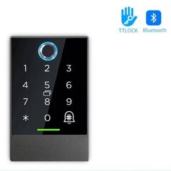 Di-K2F TTLock Smart Touch Кодированная клавиатура, отпечаток пальца и удаленный считыватель карт 13,56 МГц цена и информация | Системы безопасности, контроллеры | pigu.lt