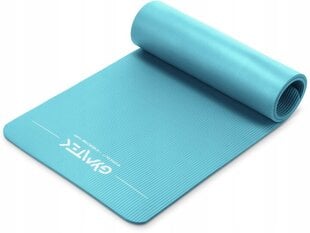 Jogos kilimėlis Gymtek, 180x61x1cm, turkio spalvos цена и информация | Коврики для йоги, фитнеса | pigu.lt