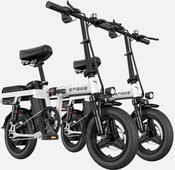 Elektrinis dviratis Engwe T14, baltas, 250W, 10Ah, 2 vnt. kaina ir informacija | Elektriniai dviračiai | pigu.lt