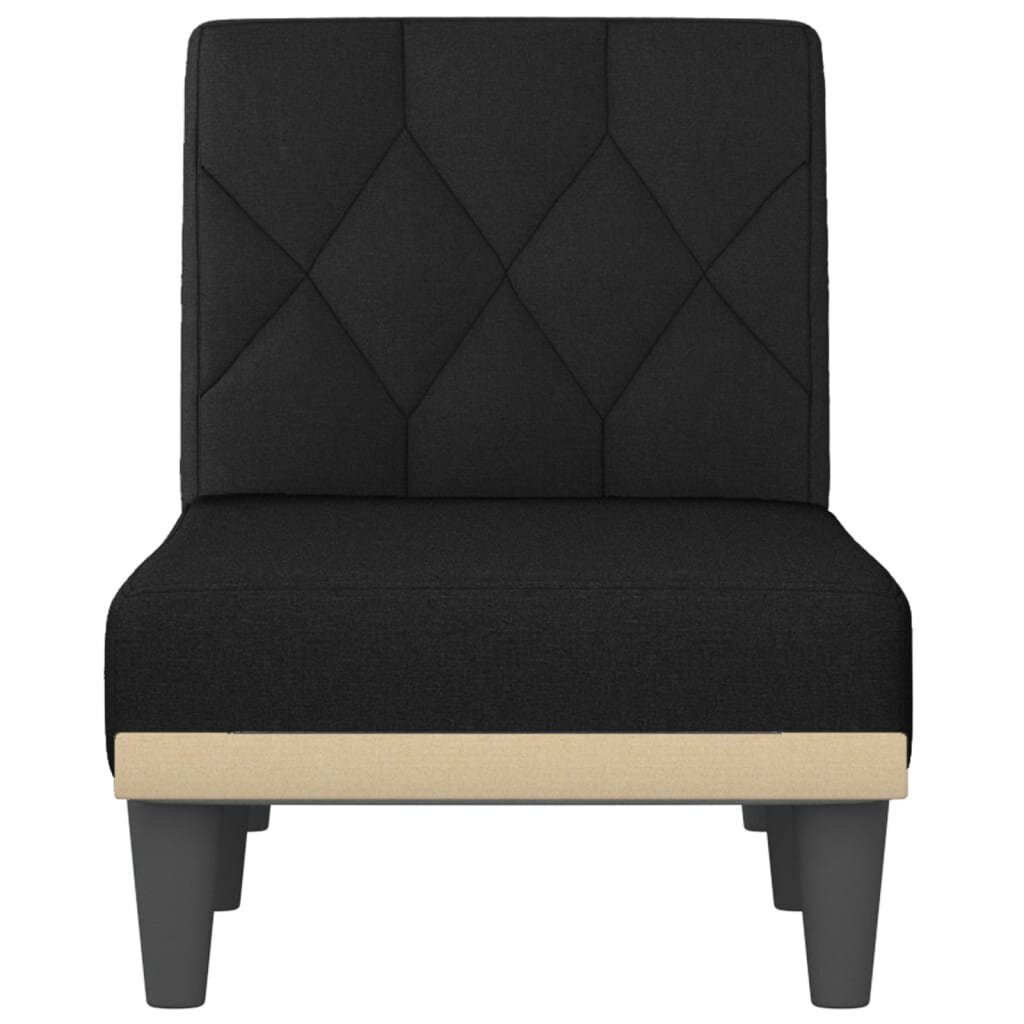 Poilsio gultas vidaXL, juodas kaina ir informacija | Svetainės foteliai | pigu.lt