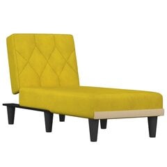 Poilsio gultas vidaXL, geltonas kaina ir informacija | Svetainės foteliai | pigu.lt