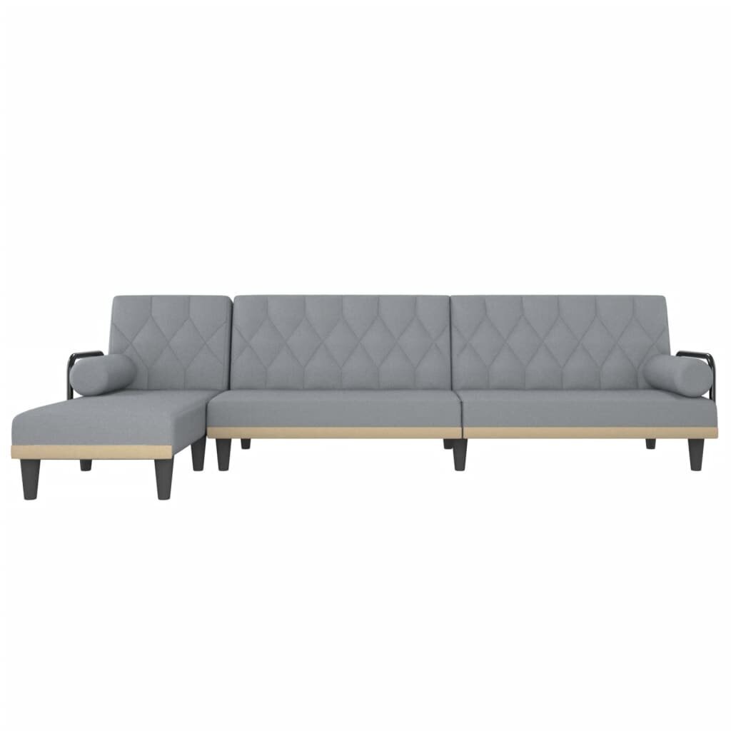 Sofa-lova vidaXL, pilka kaina ir informacija | Sofos | pigu.lt