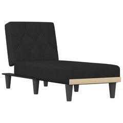 Poilsio gultas vidaXL, juoda цена и информация | Кресла в гостиную | pigu.lt