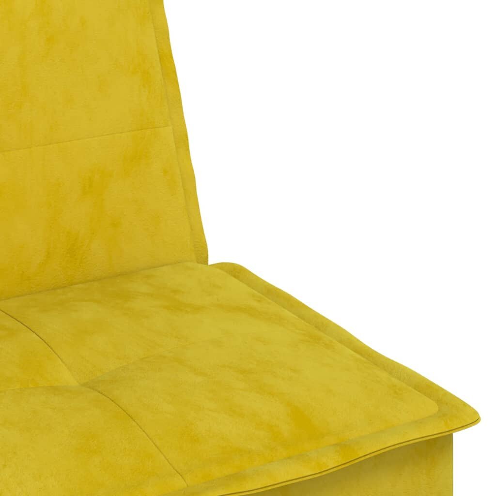 Sofa-lova vidaXL, geltona цена и информация | Sofos | pigu.lt