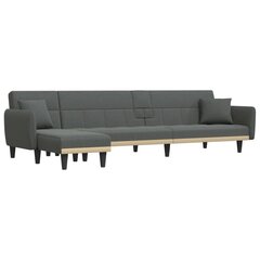 Sofa-lova vidaXL, pilka цена и информация | Диваны | pigu.lt