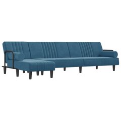 Sofa-lova vidaXL, mėlyna цена и информация | Диваны | pigu.lt