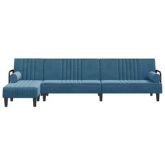 Sofa-lova vidaXL, mėlyna цена и информация | Диваны | pigu.lt