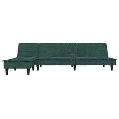 Sofa-lova vidaXL, žalia kaina ir informacija | Sofos | pigu.lt