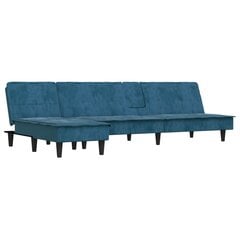 Kampinė sofa-lova vidaXL, mėlyna цена и информация | Угловые диваны | pigu.lt