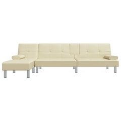 Sofa-lova vidaXL, smėlio цена и информация | Диваны | pigu.lt