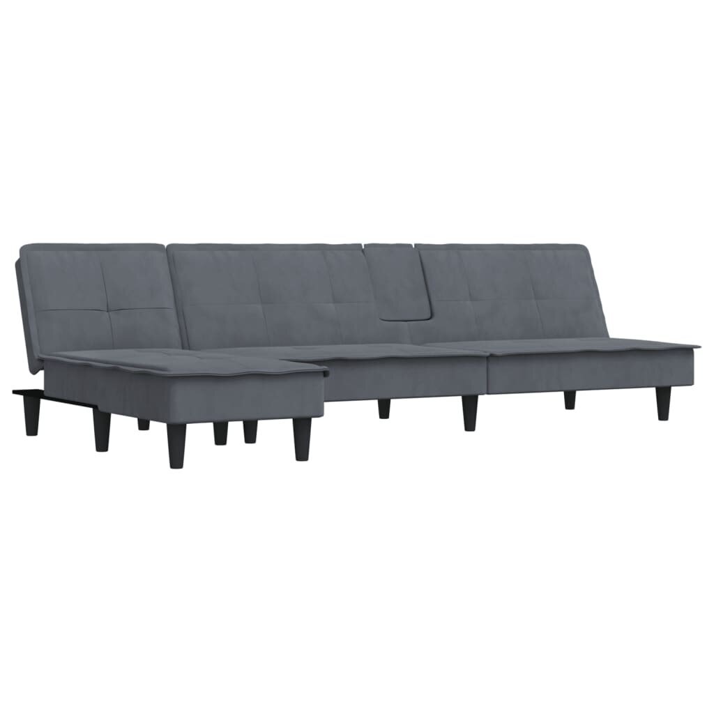 Sofa-lova vidaXL, pilka kaina ir informacija | Sofos | pigu.lt