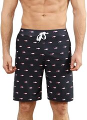 Kouric мужские плавательные шорты, быстросохнущие, чёрные/розовые цена и информация | Шорты для плавания, обтягивающие | pigu.lt