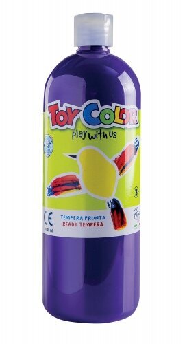 Guašas Toy Color, 1000 ml, violetinis kaina ir informacija | Piešimo, tapybos, lipdymo reikmenys | pigu.lt